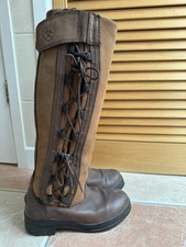 Ariat Grasmere brown Leather waterproof Long Riding boots Size 3