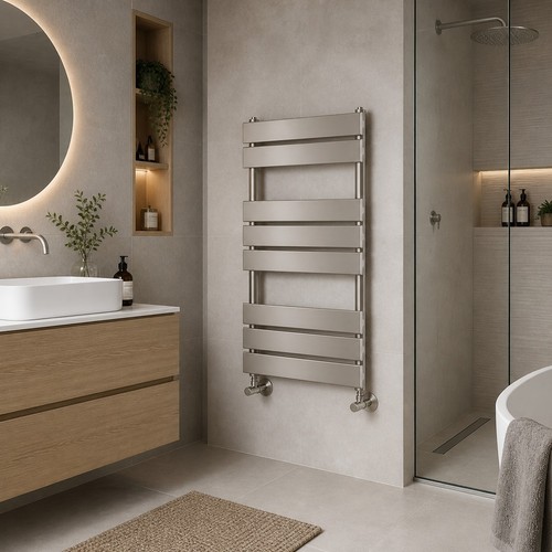 Nickel towel rail brushed - towel,