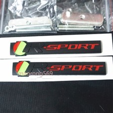 2x Big Black Red Matte R-SPORT