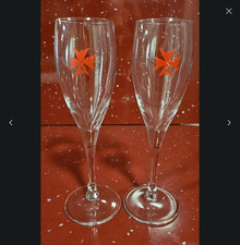 Pair of Lanson Champagne Flutes
