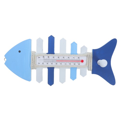 Rustic wooden fish - wooden, bone