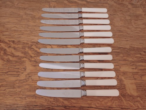 Vintage set faux bone - 12,