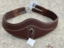 NORTON PRO SHAPED LEATHER GIRTH ELASTICATED BOTH SIDE WITH SUPER SOFT PADDING 