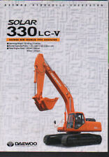 DAEWOO "SOLAR 330LC-V" Tracked Hydraulic Excavator Brochure Leaflet