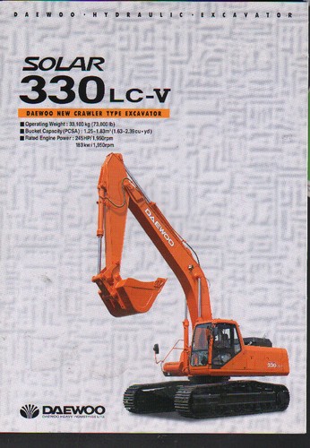 Daewoo solar 330lc - "solar, tracked