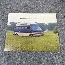 Orig 1972 Ford Econoline Van Mini Motorhome Vintage Car Sales Brochure Folder
