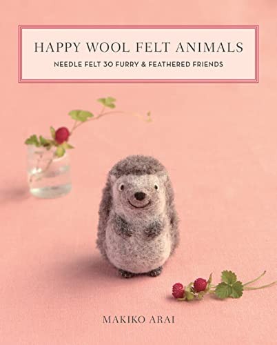 Happy wool felt animals - happy,