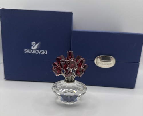 Swarovski crystal vase red - of,