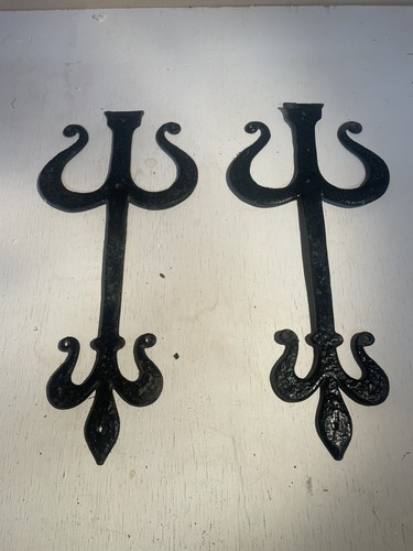 Pair antique cast iron - of,