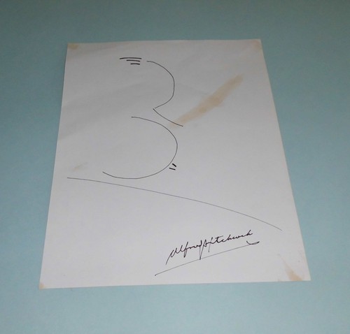 Alfred hitchcock autographed - alfred, &