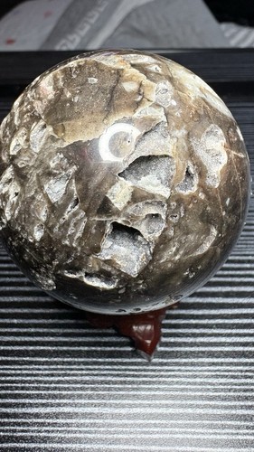 Sphalerite sphere with druzys - sphalerite,