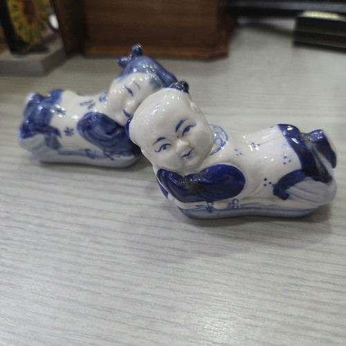 1960s chinese ceramic pillow - ceramic,