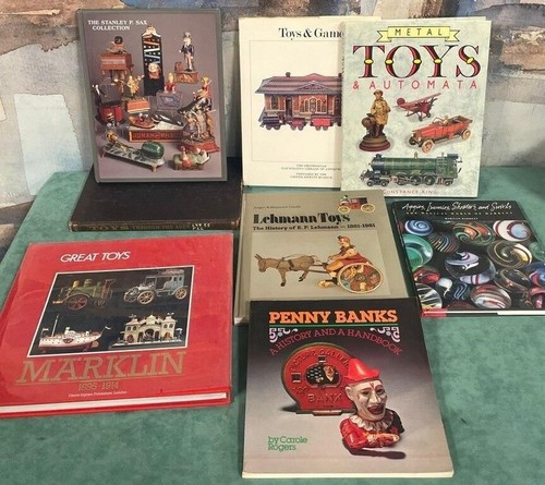 Antique toy book lot sax - toy,