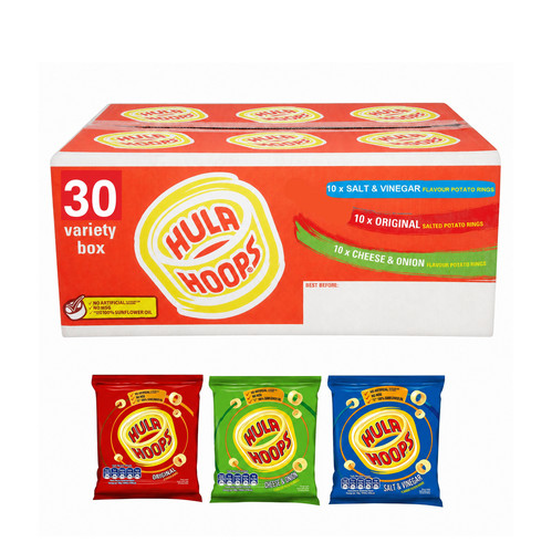 Hula hoops variety box - box, crisps
