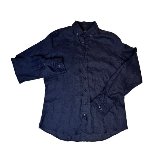 Camicie men navy blue - camicie,
