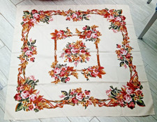 Scarf Made in Italy Vintage Cream Floral Belts Design Ladies Scarf Head Scarf