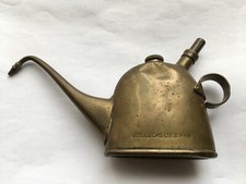 C1930s VINTAGE JOS LUCAS No40 OILER BRASS OIL CAN