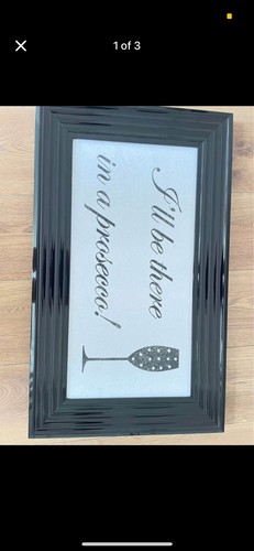 Black framed wall art - art, "i'll