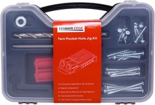 Pocket Hole Jig Starter Kit in a Carry Case with Mixed Pocket Hole Screws - ETPH