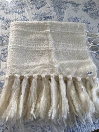 Vtg handwoven cream - handwoven, mohair