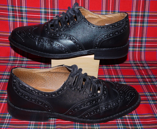 Gents black ghillie brogues - black,