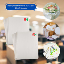 1000 x White Newspaper Offcuts