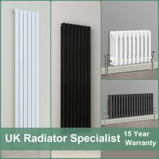 Designer Radiator Horizontal Vertical Oval Column Flat Panel Traditional Heating