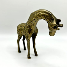 Giraffe Brass Bronze Figurine