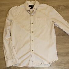 Mens Musto Custom Fit Outdoor Clothing Quality Shirt  PINK PINSTRIPE Medium