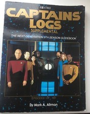 Captains Logs Supplemental THE TNG 6th Season Guidebook 1994 Star Trek Book vtd