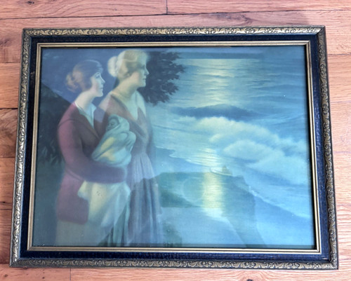 Vintage framed print ladies - framed, 2