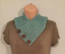   Hand Knitted Button Over