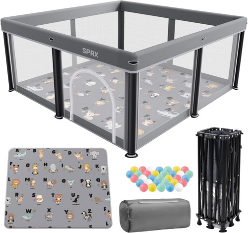 Foldable baby playpen with - foldable,