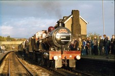 Original AGFA 35mm Rail Slide: MAINLINE STEAM: 1000 & 5690: CHINLEY: 1978