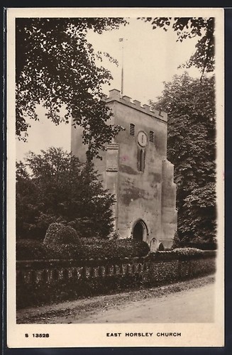 East horsley church postcard - horsley,,