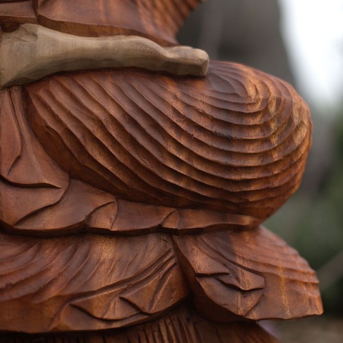Hand carved buddha - buddha, statue