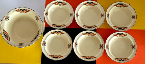 Art deco wood ivory ware - art,