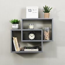 Modern Box Shelves Floating Wall Mounted Cube Storage Shelving Hanging Shelf UK