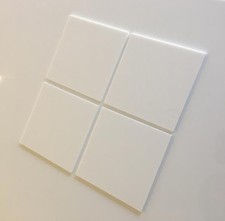 Square Acrylic Wall Tiles, Many Gloss Finish Colours, Packs of 10, Bespoke