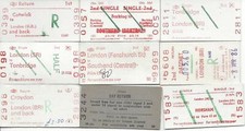 British Rail Vintage Railway Tickets - 9pk Lot SP3