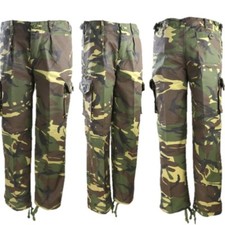 KIDS ARMY SOLDIER T-SHIRT TROUSERS VEST HELMET CAP COAT BAG BOYS DPM CAMO