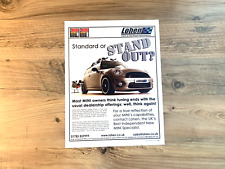 LOHEN MINI - FRAMEABLE WALL ART ORIGINAL CAR PRESS ADVERT