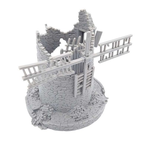 Ruined windmill century - windmill,