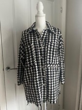 Zara Black and White Dogtooth