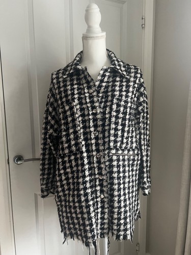 Zara black and white - zara, dogtooth
