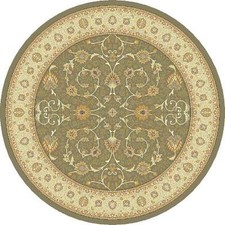 Round Light Green Beige