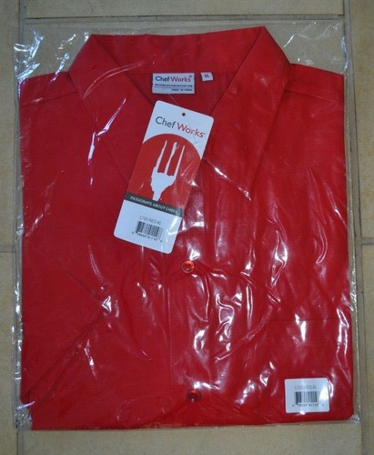 New chef works red cafe - new, shirt