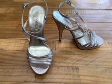 Women’s Next Silver Strappy Heels New And Unworn Size 5