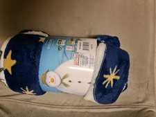 Raymond Briggs The Snowman Christmas Winter Fleece Blanket New