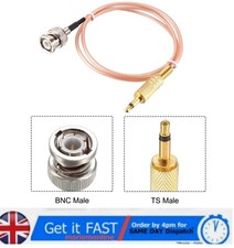 BNC Male to 3.5mm Male Coaxial Power Audio Cable 50Ohm RG316 10,15,20,30,50cm